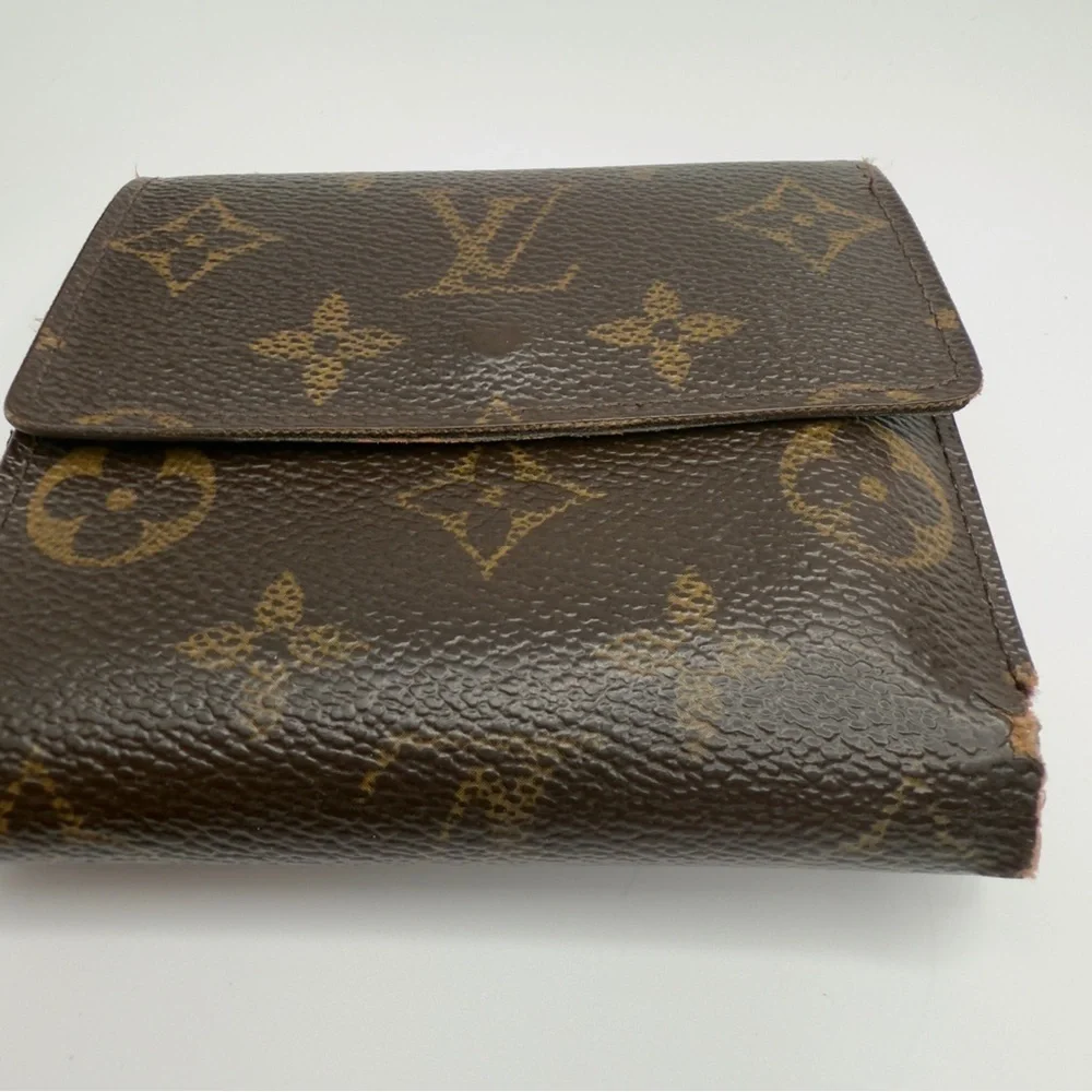 Louis Vuitton Elise Brown Monogram Wallet Tri-Fold | Unisex | Pre-Owned |